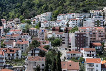 Low-rise and high-rise buildings of the city