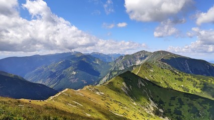 Landscape Picture form High Tatras mountains in Polish highest mountain range