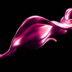 Luxury elegant splash liquid gold. 3d illustration, 3d rendering.