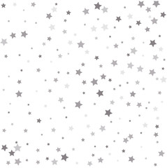 Premium sparkles stardust background pattern. Silver flying stars confetti magic cosmic christmas vector.
