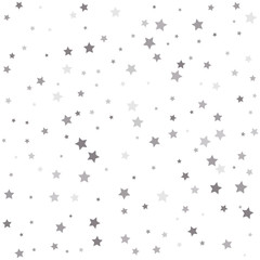 Silver stars. Vector illustration.