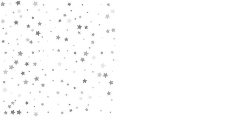 Falling silver stars abstract decoration for party, birthday celebrate, anniversary or event, festive. Confetti celebration.