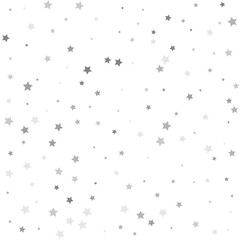 Falling silver stars abstract decoration for party, birthday celebrate, anniversary or event, festive. Texture of silver foil.