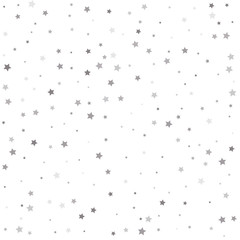 Silver stars. Festival decor.