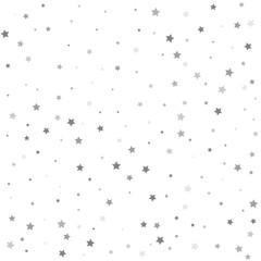 Fototapeta premium Christmas and New Year card, invitation, postcard, paper packaging. Silver stars.
