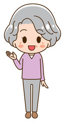 Illustration Explained by Senior Woman