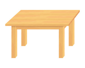 Wooden Table. Woodwork. Vector Graphics to Design.