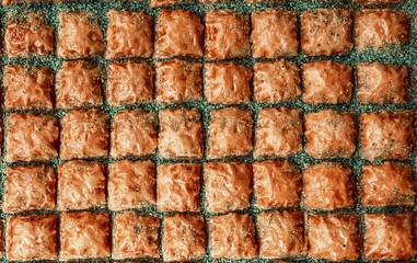 traditional Turkish desserts in the Grand Bazar market, Istanbul