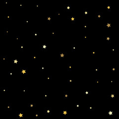 Premium sparkles stardust background pattern. Gold stars.