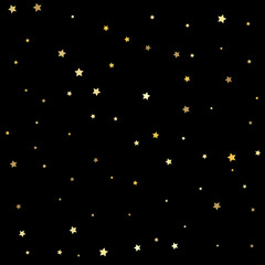 Golden stars on a square background. Gold stars.