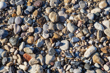 Big stones on the beach.