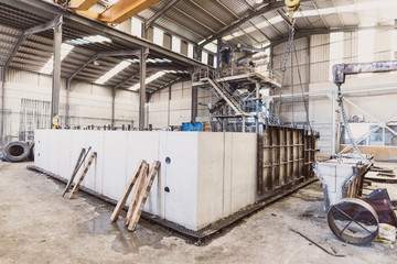 Concrete mold dry in premade houses factory