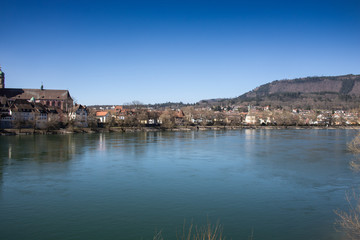Fototapeta na wymiar Rheinufer von Bad Säckingen
