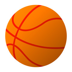 Basketball ball simple vector illustration eps10