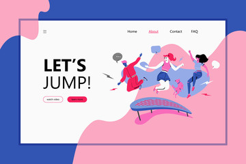 Lets Jump Web Page Template