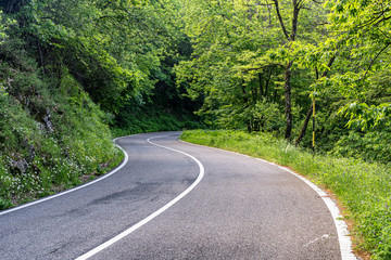 Fototapeta premium Mountain landscape along Brattello pass