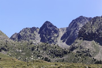 Landscape at the Pas de la Casa in Andorra.