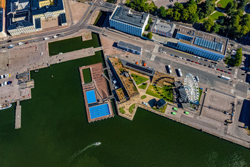 Helsinki aus der Vogelperspektive