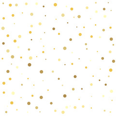 Gold dots. Gold dots on a white background.