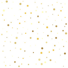 Holiday party decor. Gold dots.