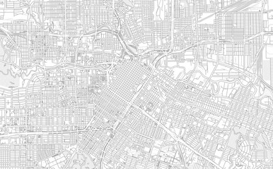 Fototapeta na wymiar Houston, Texas, USA, bright outlined vector map