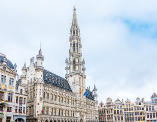 Fototapeta premium BRUSSELS, BELGIUM - August 27, 2017: Grand Square in Brussels city