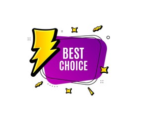 Best choice. Banner badge, offer sticker. Special offer Sale sign. Advertising Discounts symbol. Best choice banner. Sticker badge. Vector