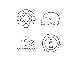 Collagen skin line icon. Chat bubble, info sign elements. Cream care sign. Cosmetic lotion symbol. Linear collagen skin outline icon. Information bubble. Vector