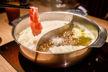 Cooking Beef in a Chinese Hot Pot