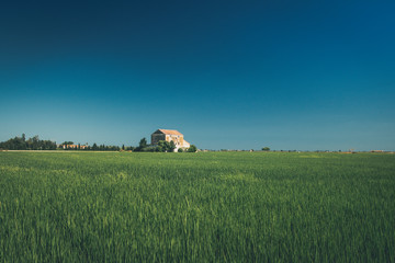 paisaje de la casa de campo