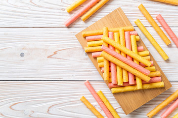 Obraz premium colorful wafer stick roll