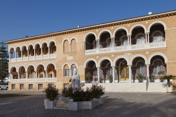 Fototapeta na wymiar NICOSIA, CYPRUS - MARCH, 29, 2018: Nicosia / Archbishop's Palace in Nicosia / picture showing the Archbishop's Palace in Nicosia