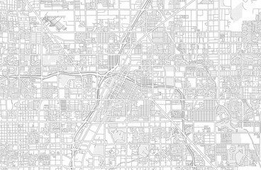Fototapeta na wymiar Las Vegas, Nevada, USA, bright outlined vector map