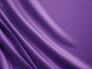 Beautiful smooth elegant wavy violet purple satin silk luxury cloth fabric texture, abstract background design. Card or banner.