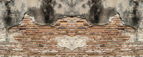Poster de jardin Mur Vieux fond de texture de mur de brique