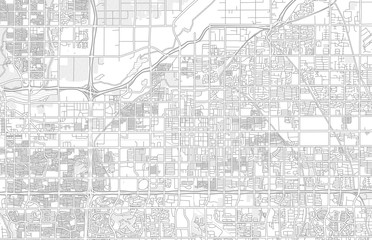 Mesa, Arizona, USA, bright outlined vector map