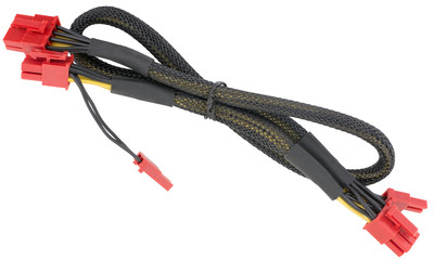 Computer's power supplies Cables isolated on white