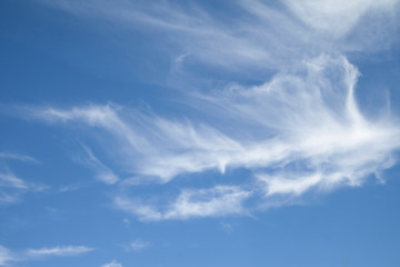 Obraz premium Blue sky and white clouds