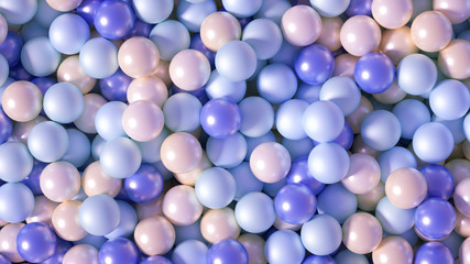 Beautiful festive background with balloons. 3d illustration, 3d rendering.