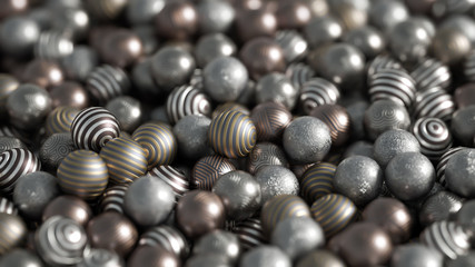 Beautiful festive background with balloons. 3d illustration, 3d rendering.