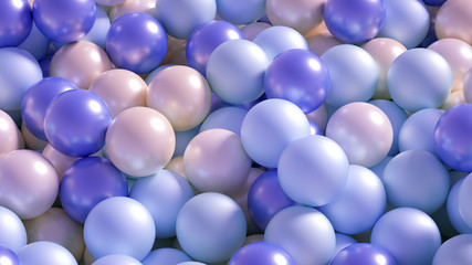 Beautiful festive background with balloons. 3d illustration, 3d rendering.