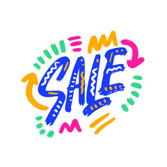 Sale vector banner background. Promotional marketing poster. Final fashion sale for market shop store. Vector illustration