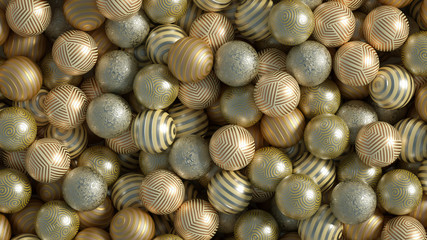 Beautiful festive background with balloons. 3d illustration, 3d rendering.