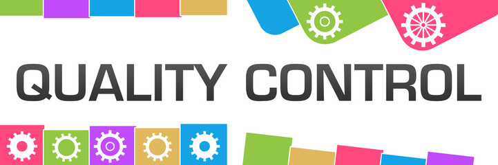 Quality Control Colorful Random Shapes Gears 