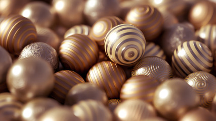 Beautiful festive background with balloons. 3d illustration, 3d rendering.