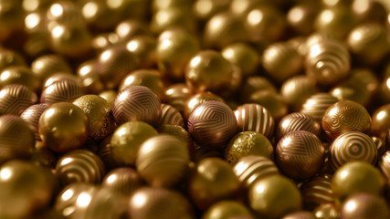 Beautiful festive background with balloons. 3d illustration, 3d rendering.