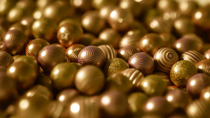 Beautiful festive background with balloons. 3d illustration, 3d rendering.