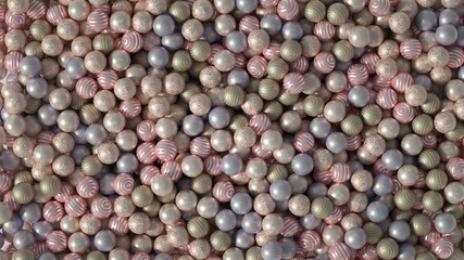 Beautiful festive background with balloons. 3d illustration, 3d rendering.