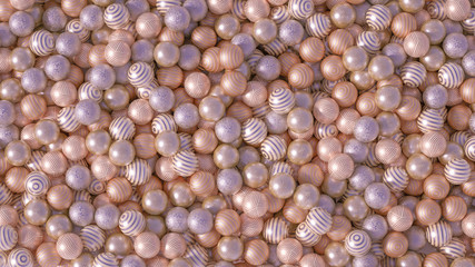 Beautiful festive background with balloons. 3d illustration, 3d rendering.