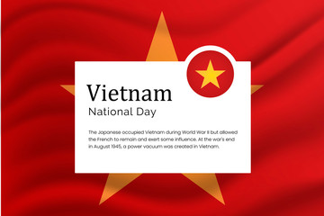 Vietnam National Day red flag with a star.